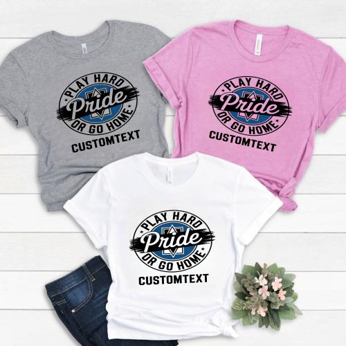 Play Hard Mottos Club Sport Team T-shirt – Bold Grunge Street Sport Design