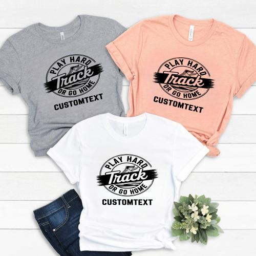 Play Hard Track & Field Club Sport Team T-shirt – Distressed Urban Athlete Look