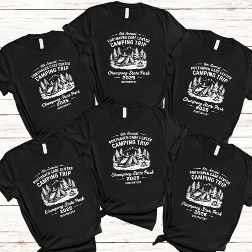 Porthaven Care Center Camping Trip 2025 Custom Trip Shirt - Wilderness Camp Style
