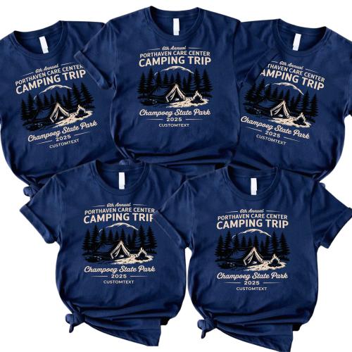 Porthaven Care Center Camping Trip 2025 Shirt – Custom Wilderness Camp Style
