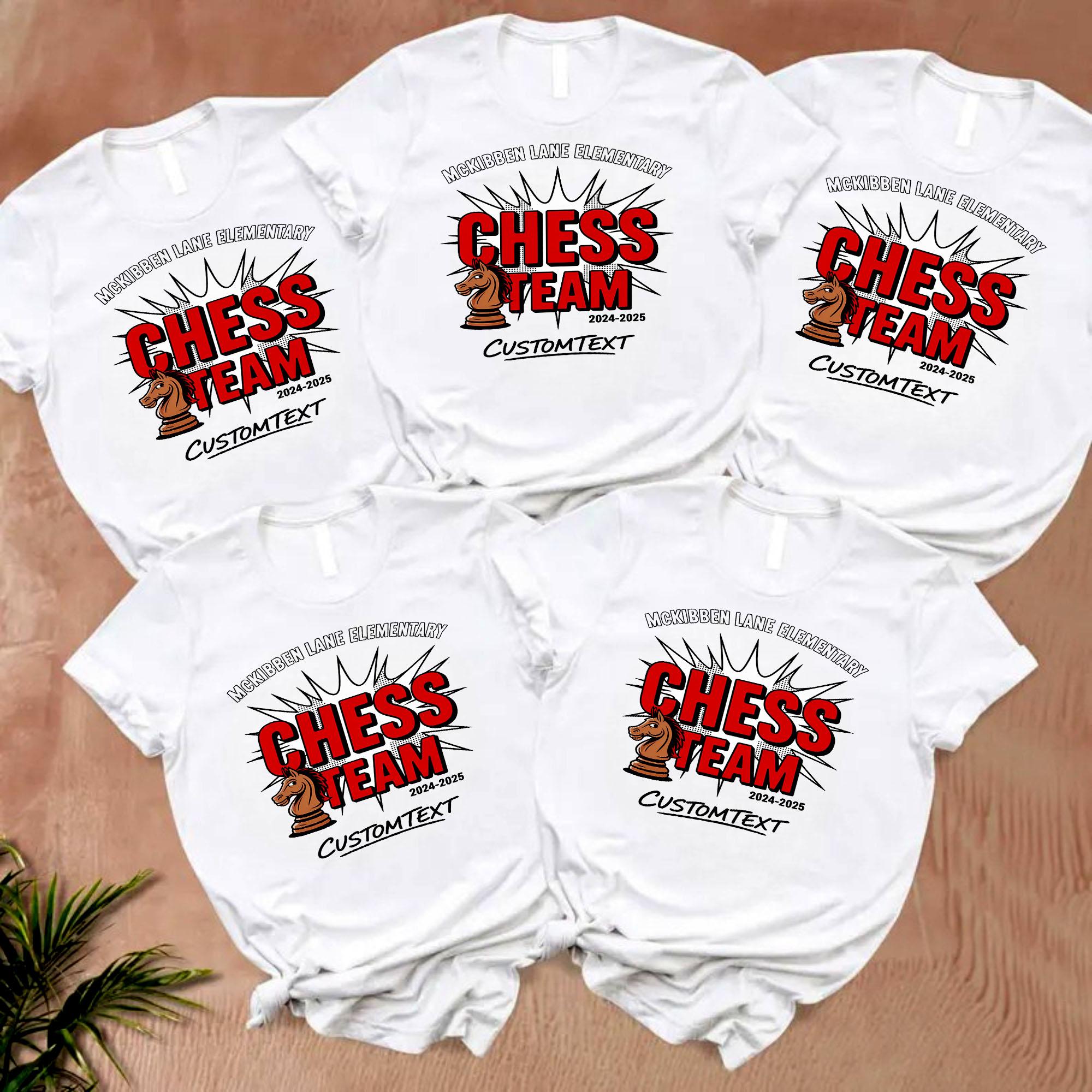 Red Knight Chess Shirt – McKibben Lane Elementary 2024–2025 Custom Team Tee red knight chess shirt mckibben lane elementary 2024 2025 custom team tee style 2 thumb 82