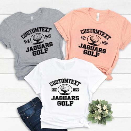 Retro GOLF Varsity Tournament Tee – Cougars Sport Team Shirt