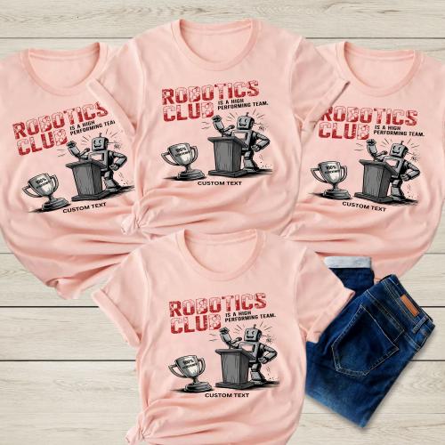Robotics Club High Performer Shirt – Retro STEM Award Custom Tee