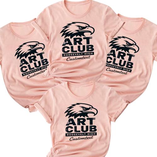 Roosevelt High Art Club Shirt – Custom Club Strip Shirt, Vintage Eagle Art Vibe
