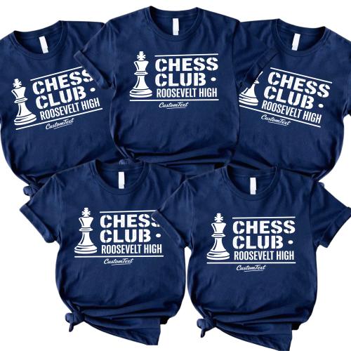 Roosevelt High Chess Club Shirt – Custom Club Strip Shirt, Retro Strategy Vibe