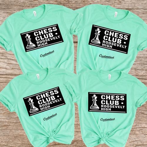 Roosevelt High Chess Club Shirt – Custom Club Strip Shirt, Vintage Mind Game Style