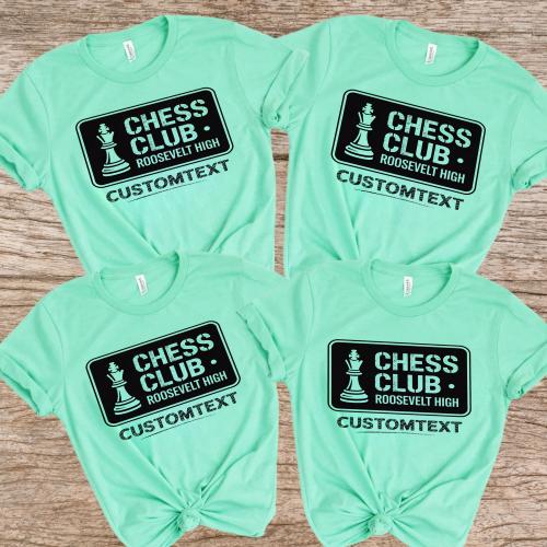 Roosevelt High Chess Club Shirt – Retro Strategy Club Strip Shirt, Classic Chess Team Tee