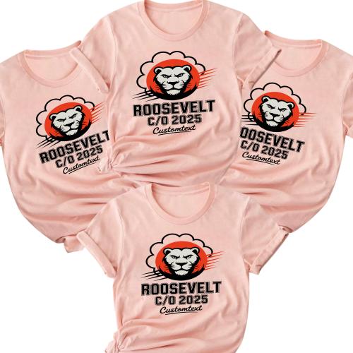 Roosevelt Lion C-O 2025 Custom – Bold Mascot Graduation Shirt Personalized