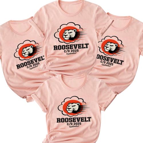Roosevelt Lion C-O 2025 Graduation Shirt – Bold Mascot College Style T-Shirt