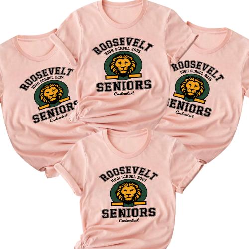 Roosevelt Lions 2025 – Retro High School Seniors Graduation Strip Shirt Custom