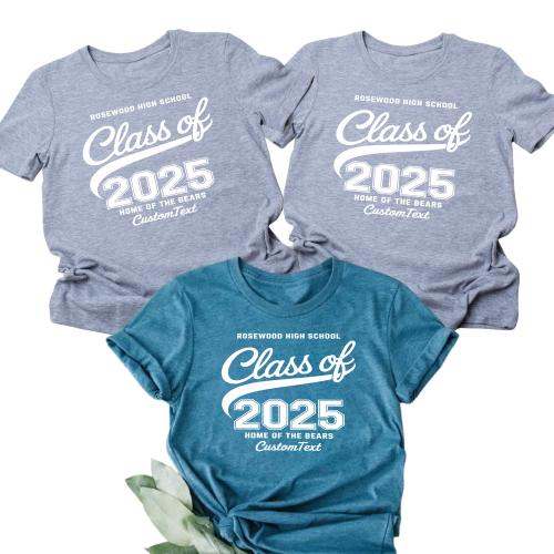 Rosewood High School Class of 2025 – Custom Graduation Shirt Home of the Bears Retro Style
