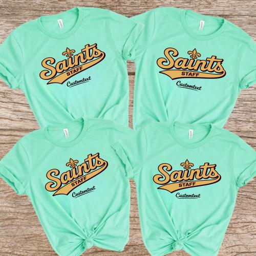 Saints Staff Shirt Custom Photography Club Shirt – Retro Vintage Fun Style