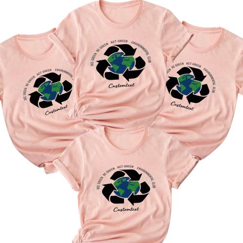 See Green Be Green Act Green Shirt – Vintage Custom Environmental Club Tee