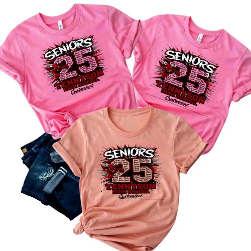 Senior Class of 2025 Devil Mascot Shirt – College Spirit Graduation T-Shirt