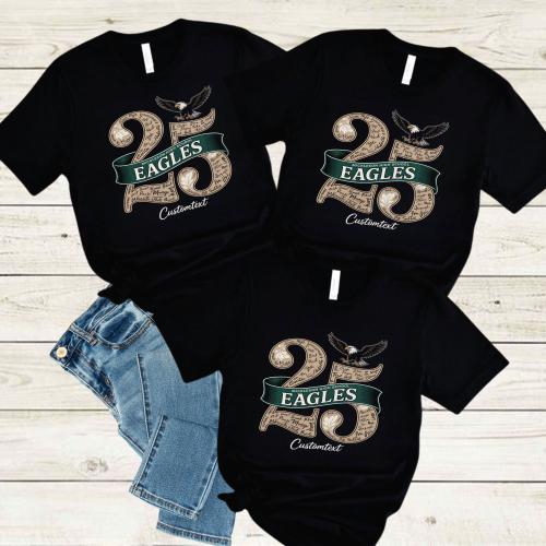 Senior Class Of 2025 Eagle Mascot Shirt – College Style Graduation T-Shirt