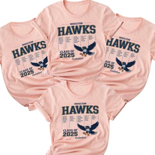 Senior Class Of 2025 Hawks Mascot Shirt – Class Of 2025 High School Graduation Tee