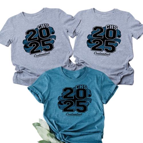 Senior Class of 2025 High School Bold Shirt – Custom Graduation Shirt
