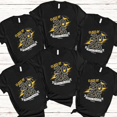 Senior Class of 2025 High School Graduation Shirt – Custom Graduation Shirt