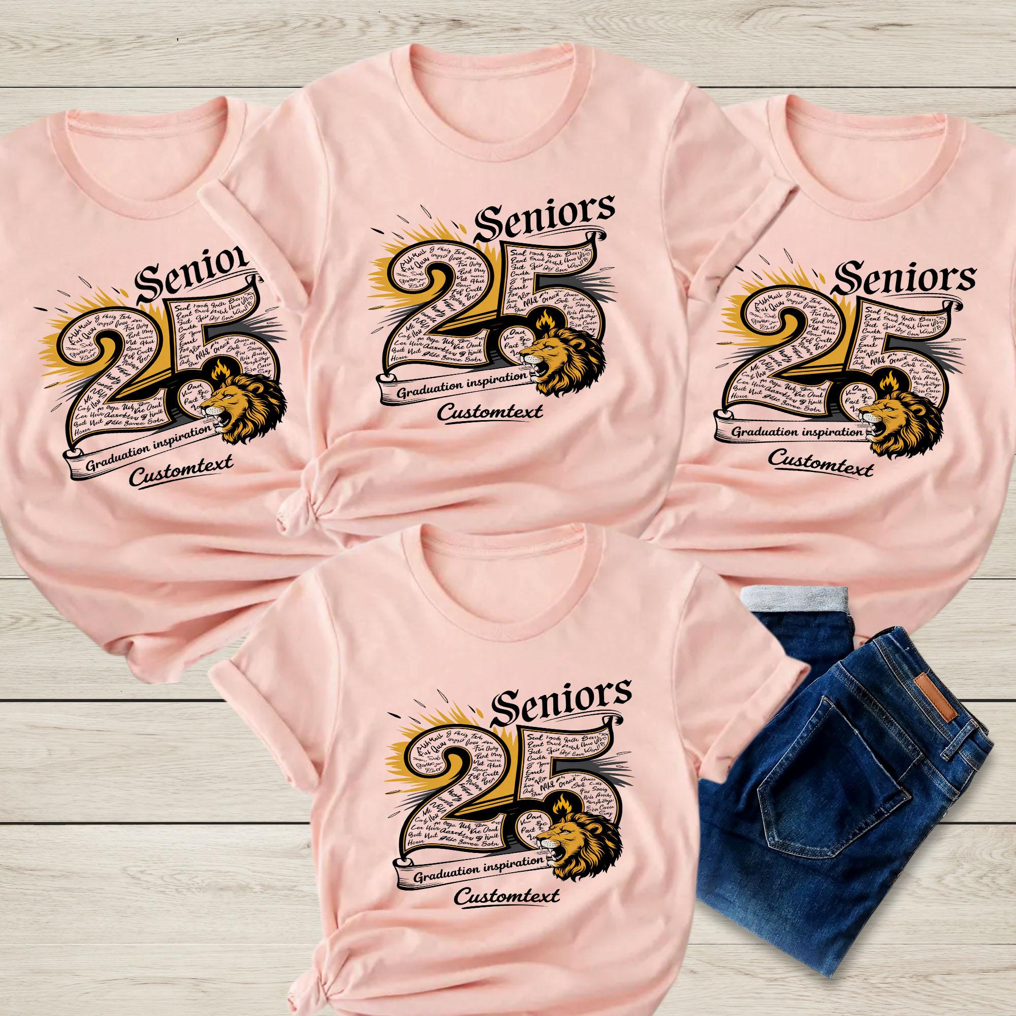 Senior Class Of 2025 Lion Graduation Shirt – Bold High School Senior Graduation Shirt senior class of 2025 lion graduation shirt bold high school senior graduation shirt style 1 thumb 638