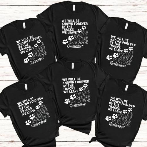 Senior Class of 2025 Paw Print Track Shirt – College Graduation T-Shirt Gift