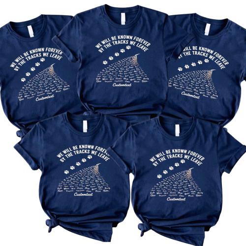 Senior Class of 2025 Paw Print Track Shirt – Custom Graduation Shirt