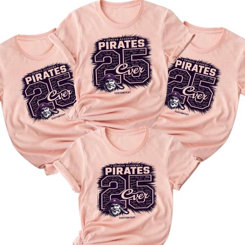 Senior Class of 2025 Pirate Mascot Shirt – College Pride Graduation T-Shirt