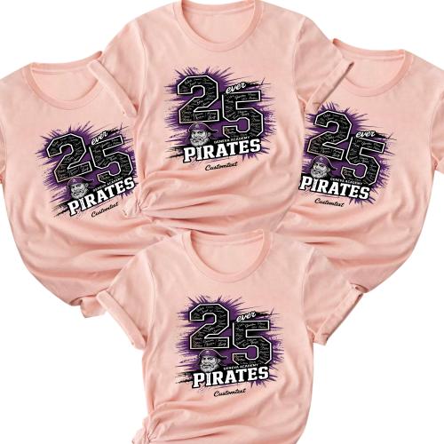 Senior Class of 2025 Pirate Mascot Shirt – Custom Alumni Graduation T-Shirt