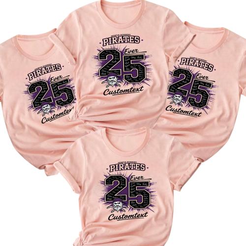 Senior Class of 2025 Pirate Mascot Shirt – Custom Graduation Shirt