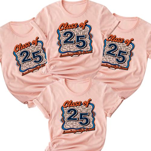 Senior Class of 2025 Retro Pop Art Graduation Shirt – Vintage College T-Shirt