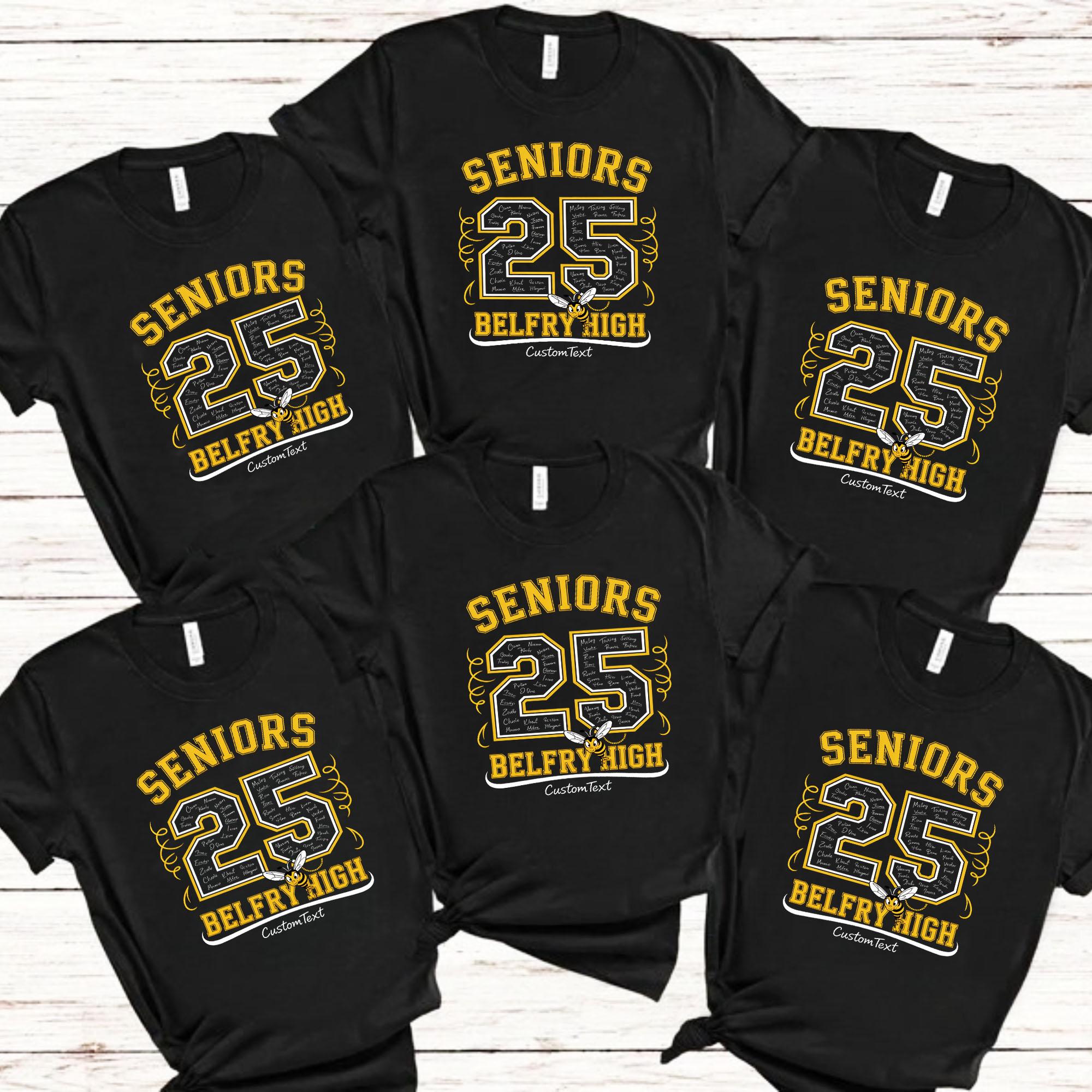 Senior Class Of 2025 Yellow Jacket Mascot Shirt – Custom High School Graduation Tee senior class of 2025 yellow jacket mascot shirt custom high school graduation tee style 1 thumb 604
