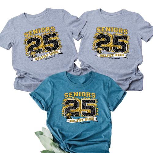 Senior Class Of 2025 Yellow Jacket Mascot Shirt – Graduation Shirt With School Mascot