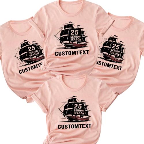 Senior Season Custom Shirt – 2025 Graduation Ship Tee