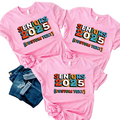 Seniors 2025 – Retro Color Block Shirt