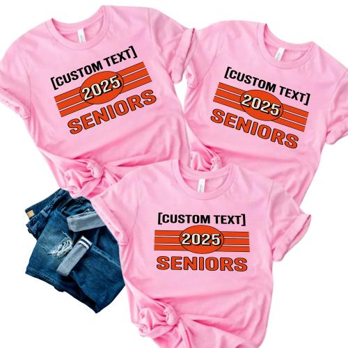 Seniors 2025 – Retro Striped Circle Shirt