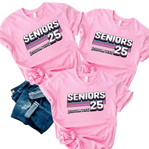 Seniors 25 – Sunset Stripes Retro Gradient Shirt