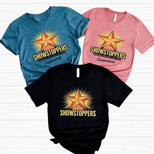 Showstoppers Star Shirt – Making The Best Better Custom Retro Club Tee