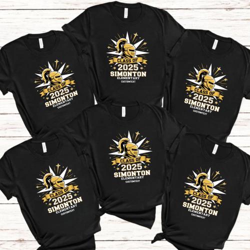 Simonton Elementary – Knight Class of 2025 Custom Graduation T-shirt