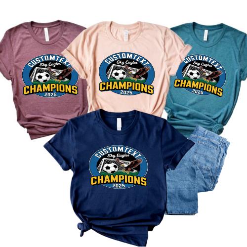 Soccer Champions Shirt – Varsity Mascot Tournament Tee