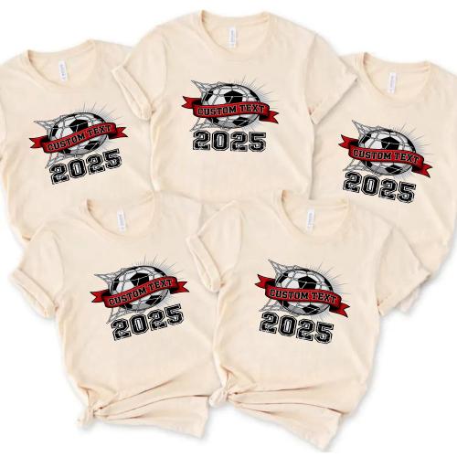 Soccer Club Sport Team T-shirt – 2025 Retro Style with Custom Text Design