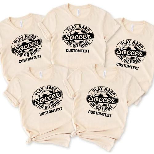 Soccer Grunge Club Sport Team T-shirt – Urban Play Hard Varsity Style Edition