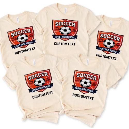 SOCCER Sport Team Shield Shirt – Play Hard Varsity Style