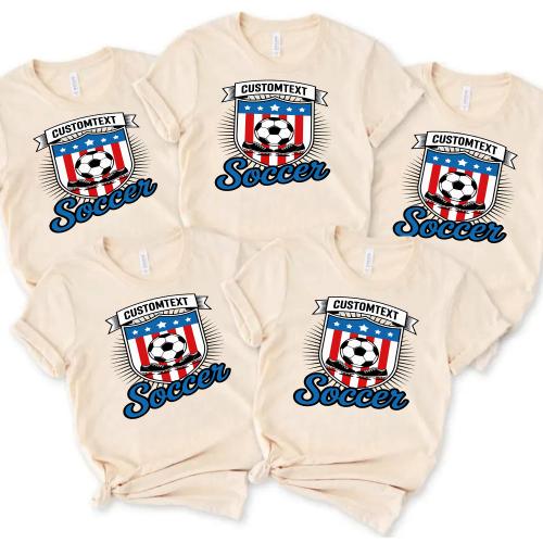SOCCER Varsity Sport Team Shirt – Custom School Tee