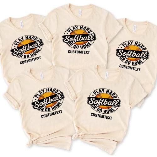 Softball Grunge T-shirt – Play Hard Urban Sport Style
