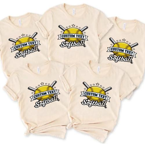Softball Tournament T-shirt – Classic Varsity Hoop Badge Design