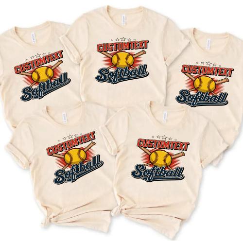 Softball Varsity Sport Team Shirt – Classic Custom High School Pride Shirt