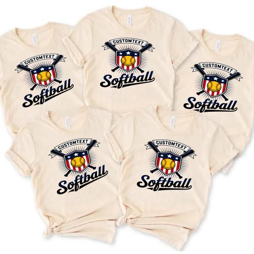 SOFTBALL Varsity Sport Team Shirt – Custom School Tee