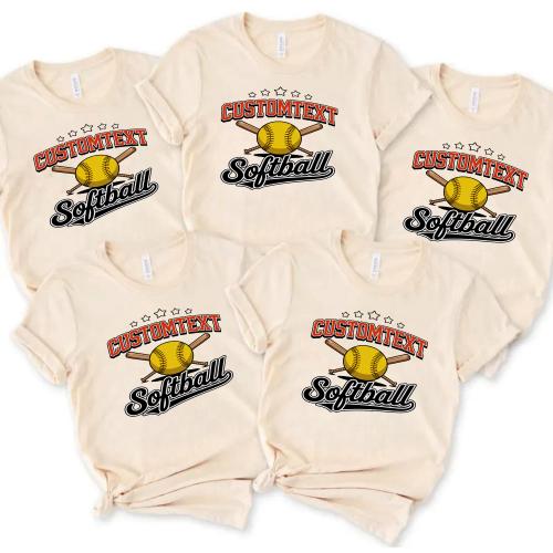Softball Varsity Sport Team Shirt – Personalized School Spirit Mascot Tee