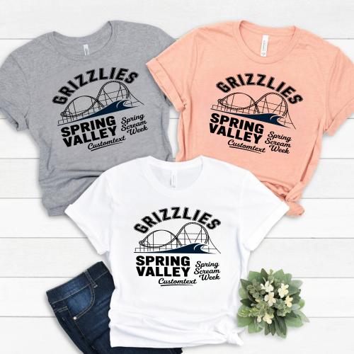 Spring Valley Spring Scream Shirt – Grizzlies Theme Park Field Trip Fun Custom Tee