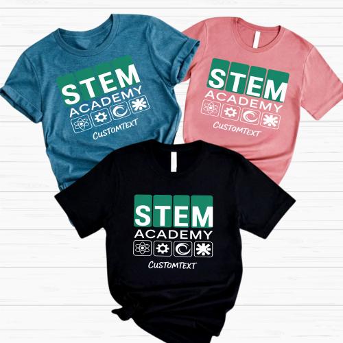 STEM Academy Shirt – Custom Club Tee Miscellaneous Minimal Tech Style
