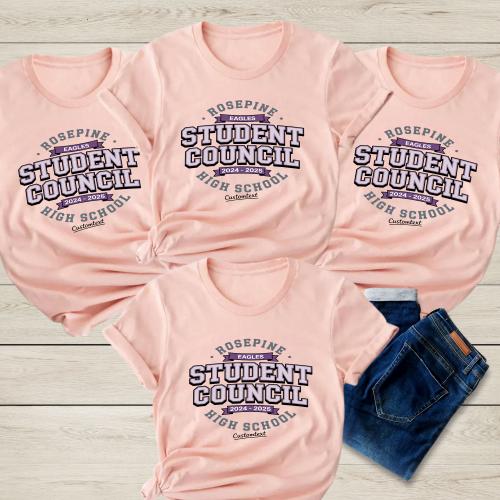 Student Council Shirt 2024–2025 – Rosepine Eagles Custom High School Tee